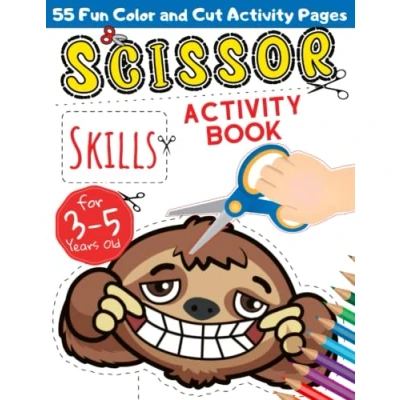 Abbildung von Scissor Skills Activity Book for 3 5 Years Old: Cut and Paste Animals Vehicles &amp; Shapes Coloring Workbook Cutting Practice Kids Toddlers Ages 3, 4, Boys Girls
