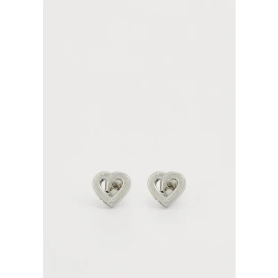 Abbildung von Tommy Hilfiger Toggle Heart Ohrringe silvercoloured, Damen, Größe: One Size, Silver coloured