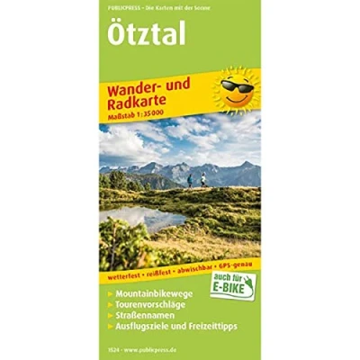 Abbildung von Ötztal: Wander und Radkarte mit Ausflugszielen &amp; Freizeittipps, wetterfest, reißfest, abwischbar, GPS genau. 1:35000 (Wander Radkarte: WuRK)