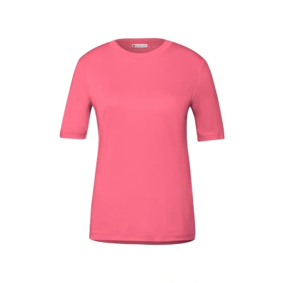 Abbildung von Street One Damen 3228125 Basic Shirt mit Turtleneck, Almond Coral, 40