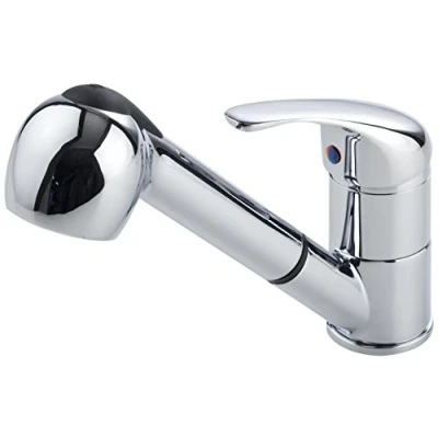 Abbildung von Eisl Spültischarmatur, mit Geschirrbrause, Wasserhahn ausziehbar, Mischbatterie, in Chrom