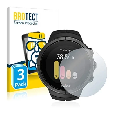 Abbildung von BROTECT Schutzglas für Suunto Spartan Ultra (3 Stück) Schutzfolie Panzer Folie Glas [Extrem Kratzfest 9H, Anti Fingerprint, Transparent]