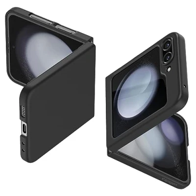 Abbildung von Spigen Airskin PC Back Cover Schwarz Samsung Galaxy Z Flip 5