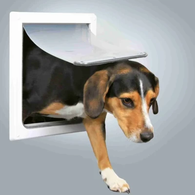 Abbildung von 2 Wege Freilauftür für Hunde, mit Tunnel