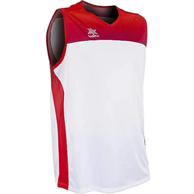 Abbildung von Luanvi Portland Shirt Spezialisiert Basketball, Unisex Erwachsene, 07817_1517XXS, weiß/blau, XXS