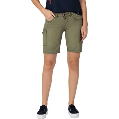Abbildung von Timezone Damen Slim NaliTZ Cargo Short, Combat Green, 30W EU