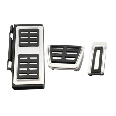 Abbildung von Fußstütze Pedale Für VW Golf 8 Mk8 VIII 2019 2020 2021 2022 2023 Edelstahl Auto Gaspedal Bremse Fuß Rest Pedal Abdeckung ZU Pedalauflagen(3 pcs1)