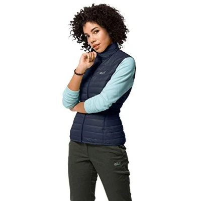 Abbildung von Jack Wolfskin Damen JWP VEST W winddichte Steppweste, Night Blue, M