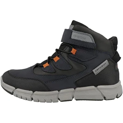 Abbildung von Geox Flexyper BOY ABX Stiefelette für Kinder, Größe: 30, Navy/grey Schuhe