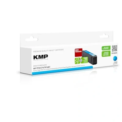 Abbildung von KMP Tintenpatrone passend für HP 973X Cyan (F6T82AE) mit neuem Hybrid Chip H165CX Page Wide Pro 452dw, 452dwt, 452dn, 477dw ... etc.