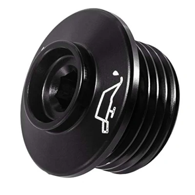 Abbildung von Motorradmotorenöl Einfülldeckel M24x2 Aluminium ölschraube für S1000R 2014 2019 S1000RR 2009 S1000XR 2015 (Schwarz)