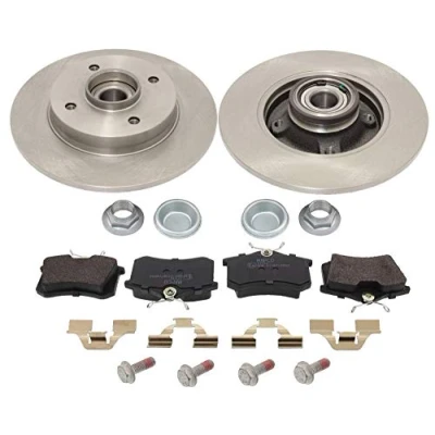 Abbildung von MAPCO 47361 Bremsscheiben und beläge Hinterachse voll mit ABS Sensorring, Radlager PEUGEOT: 307 CC, 207 SW, CITROËN: C4 I Schrägheck