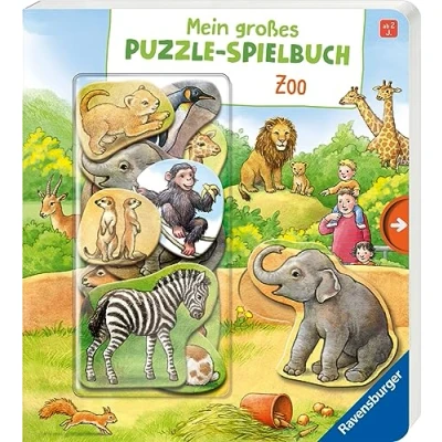 Abbildung von Mein großes Puzzle Spielbuch: Zoo