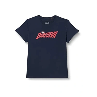 Abbildung von Marvel Herren Medadevts014 T Shirt, Marineblau, M