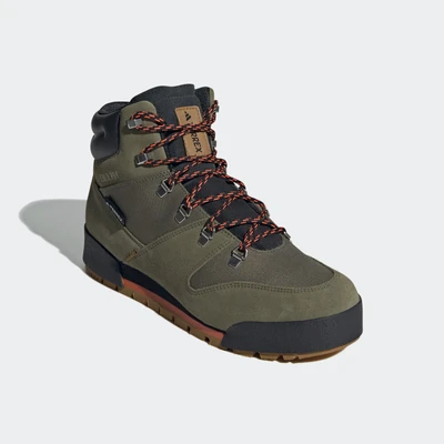 Abbildung von Adidas Terrex Snowpitch COLD.RDY Hiking Hikingschuh, Herren, Größe: 44, Olive strata/bronze strata/semi impact orange Schuhe