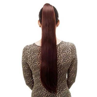 Abbildung von WIG ME UP T113 33 Haarteil/Zopf, sehr lang, glatt, Butterfly Klammer, ca. 70 cm, Kastanienbraun