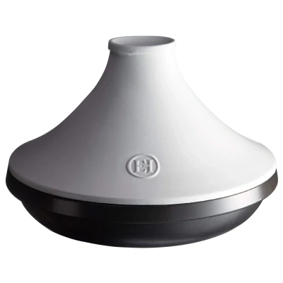 Abbildung von Emile Henry Tajine Delight Schwarz / Weiß ø 33,5 cm 4 Liter
