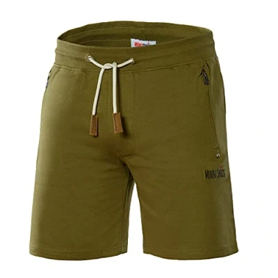Abbildung von Mount Swiss Kurze Freizeithose Herren Liam I Sweatpants mit Taschen Sport Shorts Olivez, L