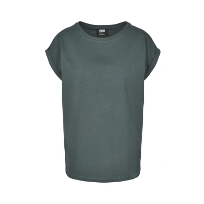 Abbildung von Urban Classics Extended Shoulder Tshirt basic, Damen, Größe: Small, Bottlegreen