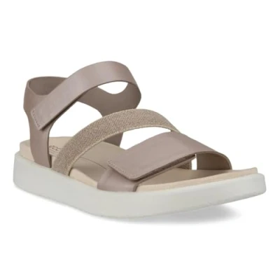 Abbildung von ECCO Flowt Riemensandalette, Damen, Größe: 36, Grey rose metallic Schuhe