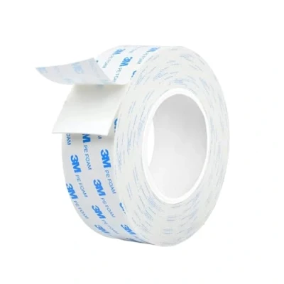Abbildung von Dpm tapes Doppelseitiges Klebeband 3M 1600T für den Innen und Außenbereich, wasserdicht, schwere Gegenstände, PE Schaum, Befestigung von Gegenständen, Bildern (19 mm x 3 m)