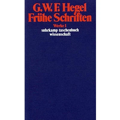 Abbildung von Werke in 20 Bänden mit Registerband: 1: Frühe Schriften (suhrkamp taschenbuch wissenschaft)