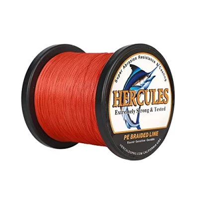 Abbildung von Hercules Super Cast 100m 2000m 109 2196 Yards Geflochtene Angelschnur 6lb 100lb Test für Salzwasser Süßwasser PE Geflecht Fischdraht Superline 4 Stränge
