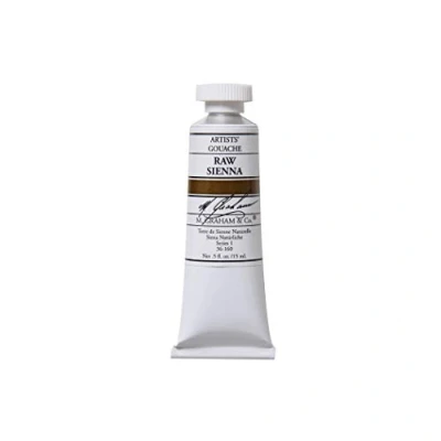 Abbildung von M. Graham 1/2 Ounce Tube Gouache Paint, Raw Sienna by &amp; Co.