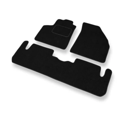 Abbildung von Mossa Fußmatten Auto kompatibel mit Chevrolet Rezzo (2004 2008) schwarz Automatten Autoteppiche 1