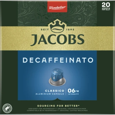 Abbildung von Jacobs Decaffeinato Lungo, 20 Kapseln, 0.104 von FROG.coffee
