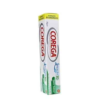 Abbildung von Corega Creme ohne Geschmack, starke Befestigung, Tube mit 70 g, ökonomisches Format, Preis Leistungs Verhältnis.