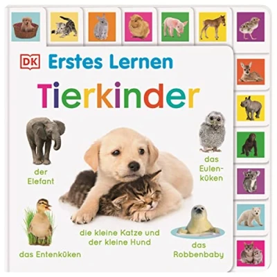 Abbildung von Erstes Lernen. Tierkinder: Pappbilderbuch mit Griff Register und über 140 Fotos ab 1 Jahr