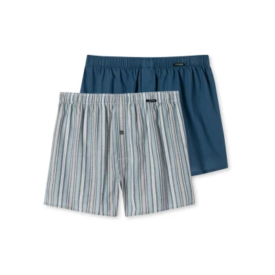 Abbildung von Schiesser 2PACK Boxershorts, Herren, Größe: XL, Dunkelblau