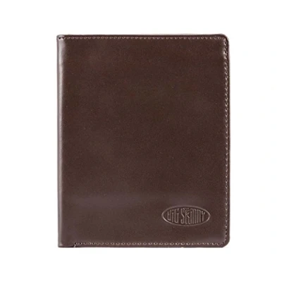 Abbildung von Big Skinny Herren Geldbörse Hipster Leder Bi Fold Slim Wallet für bis zu 40 Karten braun