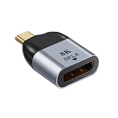 Abbildung von Bolwins C08S USB C auf DisplayPort 1.4 Adapter 8K@60Hz, Kompatibel mit MacBook Pro/Air, iPad Pro, XPS 13/15, Spectre, Surface und mehr