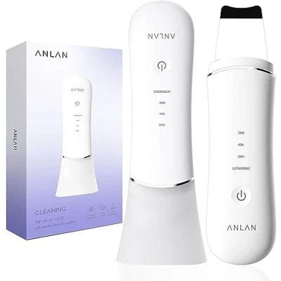 Abbildung von Mitesserentferner ANLAN Skin Scrubber Ultraschall Peeling Porenreiniger Gesicht IPX5 Wasserdicht Nass und Trocken Akne Entferner Ionen Hautreiniger Face Massager für Gesichtsreinigung Gesichtspflege