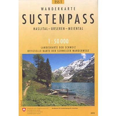 Abbildung von 255T Sustenpass Wanderkarte: Haslital Urseren Meiental: Meiental. Offizielle Wanderkarte der SAW (Wanderkarten 1:50 000)