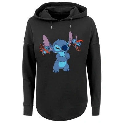 Abbildung von F4NT4STIC Disney LILO UND Stitch Little Devils Kapuzenpullover, Damen, Größe: Large, Black