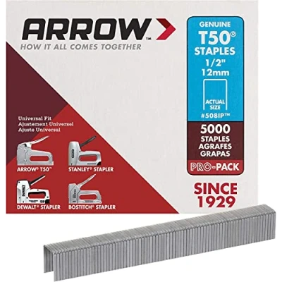 Abbildung von Pfeil a508ip Heftklammern, T50, 1/5,1 cm 12 mm (5000 Stück)