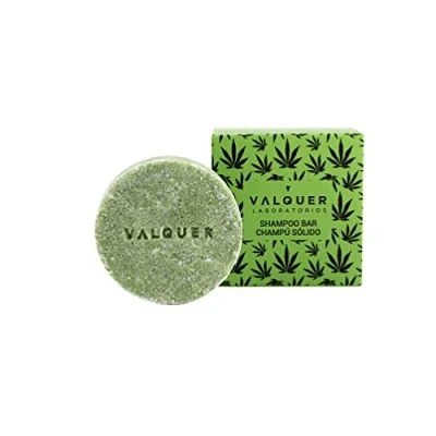 Abbildung von Valquer Laboratorios festes Shampoo mit Cannabis Extrakt und Hanföl, einzigartig, 50 g