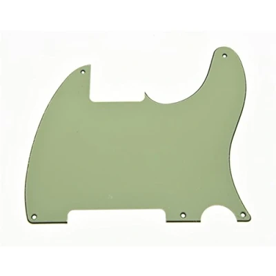 Abbildung von KAISH Mintgrün 3 lagig 5 Loch Tele Blank Pickguard Scratch Plate No Pickup Hole for Fender Esquire