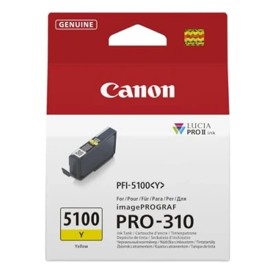 Abbildung von Canon Original PFI 5100 Y Druckerpatrone gelb 6955C001