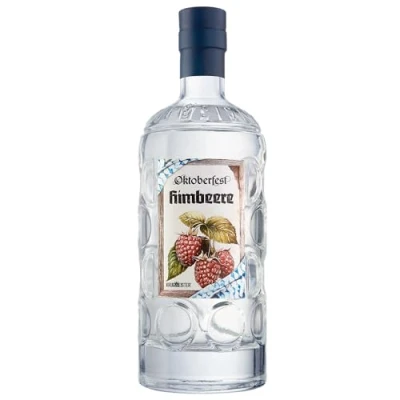 Abbildung von KRUGMEISTER Himbeere 41% VOL. Schnaps Spirituose mit intensivem Geschmack Fruchtig, süß Waldhimbeergeist &amp; Himbeergeist Masskrugflasche 500ml
