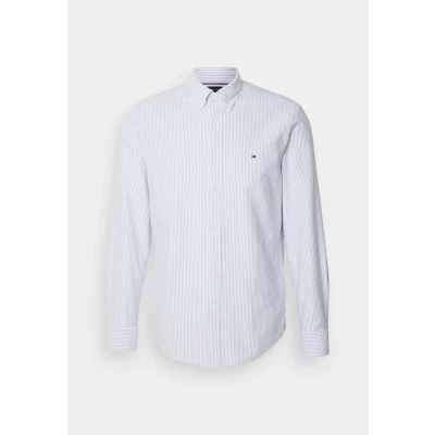 Abbildung von Tommy Hilfiger Heritage Stripe Shirt Hemd, Herren, Größe: Medium, Royal blue/white