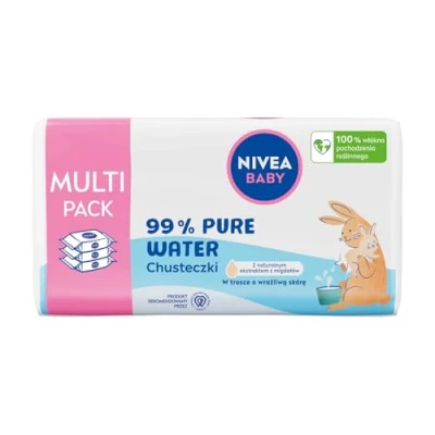 Abbildung von NIVEA BABY Taschentücher Biologisch abbaubar 99% Pure Water, Sparpack, 3 x 57 Stk.
