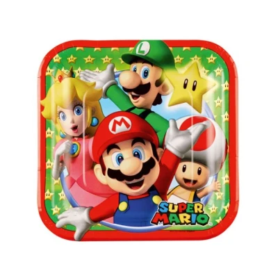 Abbildung von amscan Super Mario 8 kleine Teller