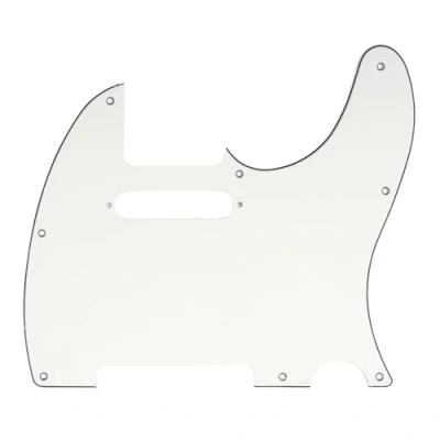 Abbildung von Musiclily 8 Löcher Tele Pickguard Gitarre Schlagbrett für Fender American/Mexican Standard Telecaster Modern Style E Gitarre,3 lagig Pergament
