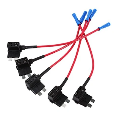Abbildung von VGEBY Auto Sicherungsadapter, Add a Circuit TAP Adapter Mini ATM APM Autosicherungen Stromdieb Sicherungshalter 12V 5 Stück