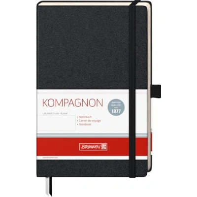 Abbildung von Brunnen 105522605 Notizbuch Kompagnon Klassik (Hardcover, 12,5 x 19,5 cm, unliniert, 192 Seiten) 1 Stück, schwarz