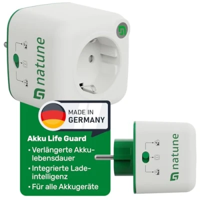 Abbildung von Akku Life Guard Steckdose Sicherheits Ladeüberwachung EU, automatische Abschaltfunktion, Integrierte Sicherheitsabschaltung